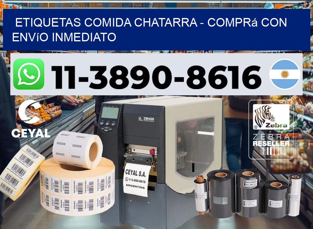 ETIQUETAS COMIDA CHATARRA - Comprá con envío inmediato