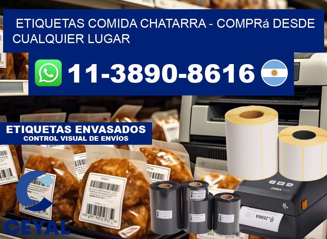 ETIQUETAS COMIDA CHATARRA - Comprá desde cualquier lugar