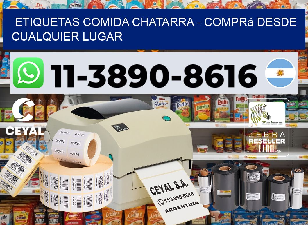 ETIQUETAS COMIDA CHATARRA - Comprá desde cualquier lugar