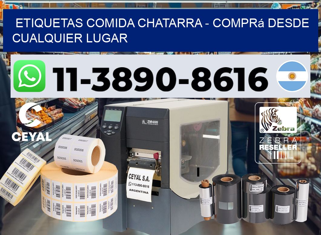 ETIQUETAS COMIDA CHATARRA - Comprá desde cualquier lugar