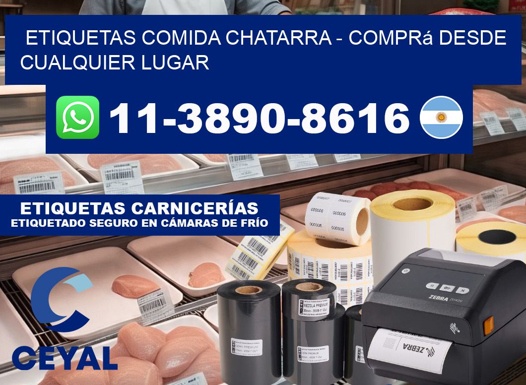 ETIQUETAS COMIDA CHATARRA - Comprá desde cualquier lugar