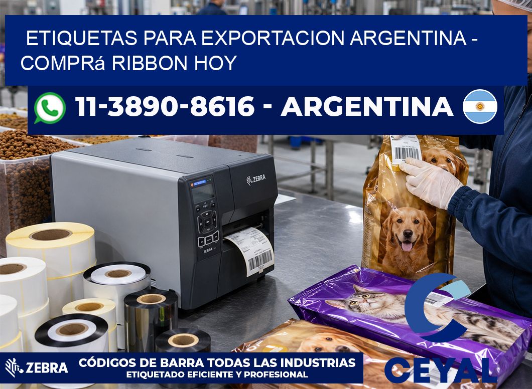 ETIQUETAS PARA EXPORTACION ARGENTINA - Comprá ribbon hoy