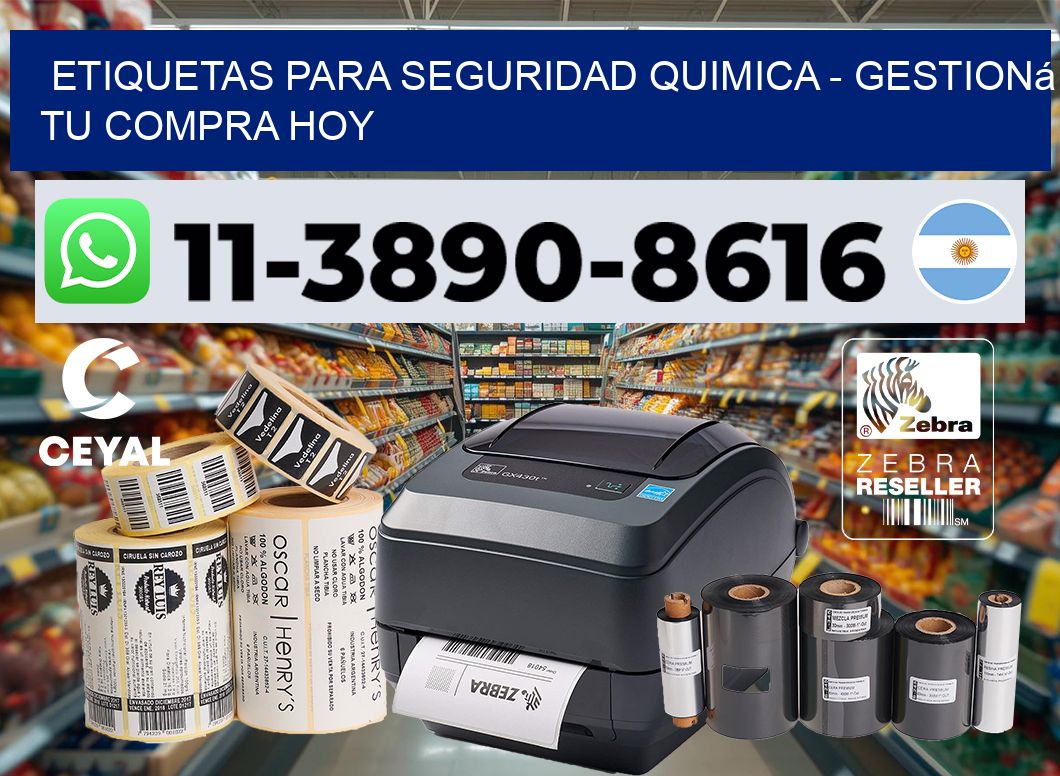 ETIQUETAS PARA SEGURIDAD QUIMICA - Gestioná tu compra hoy
