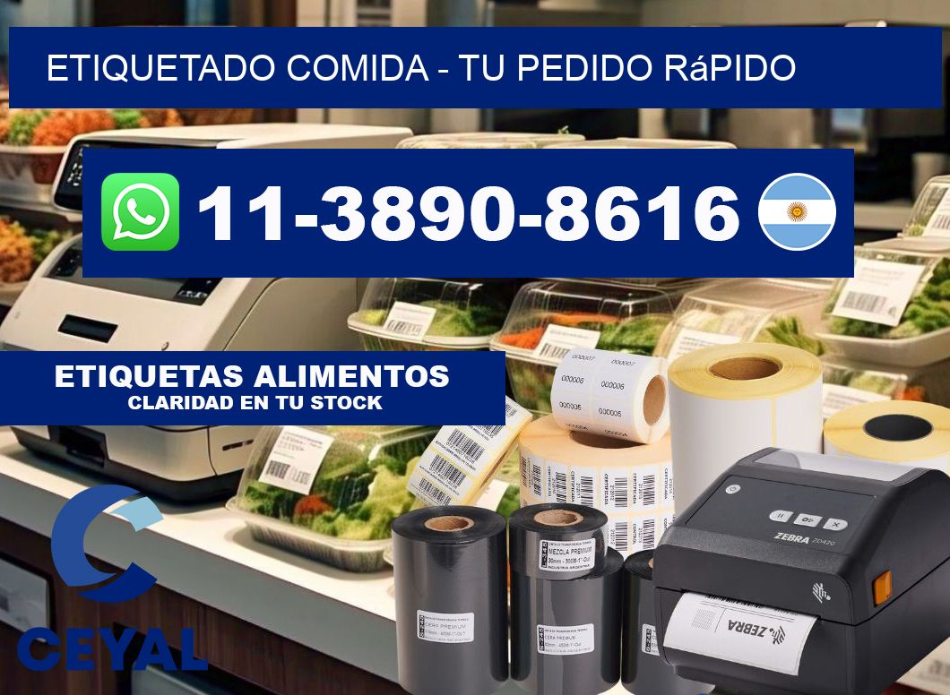 Etiquetado comida - Tu pedido rápido
