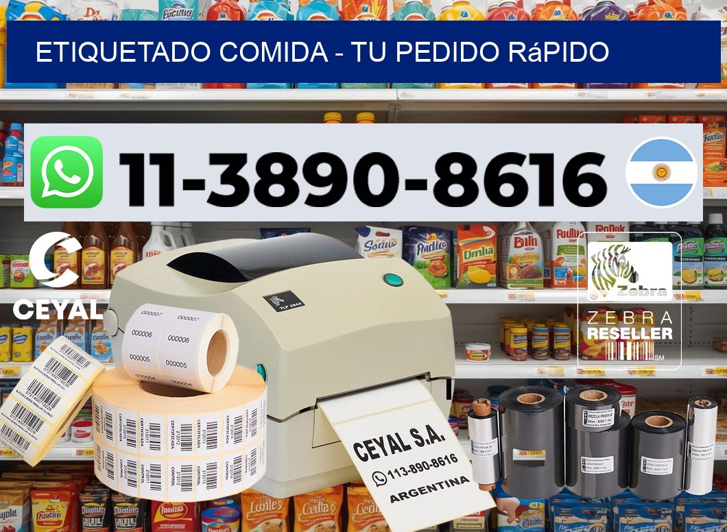 Etiquetado comida - Tu pedido rápido