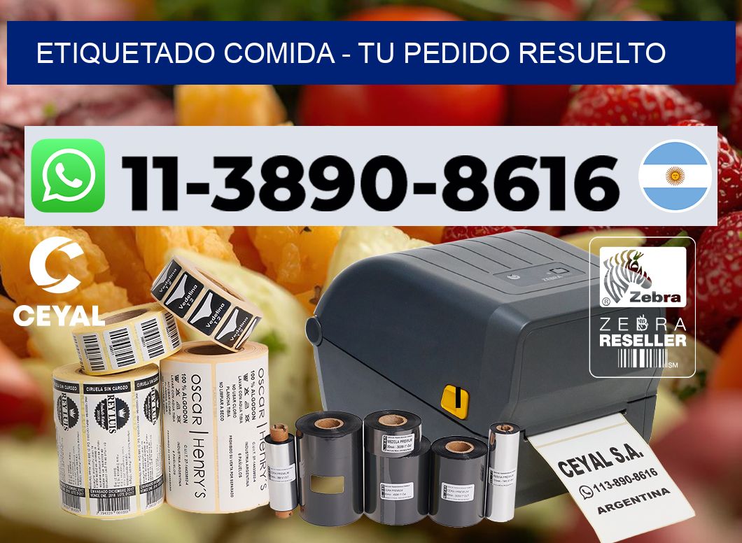 Etiquetado comida - Tu pedido resuelto