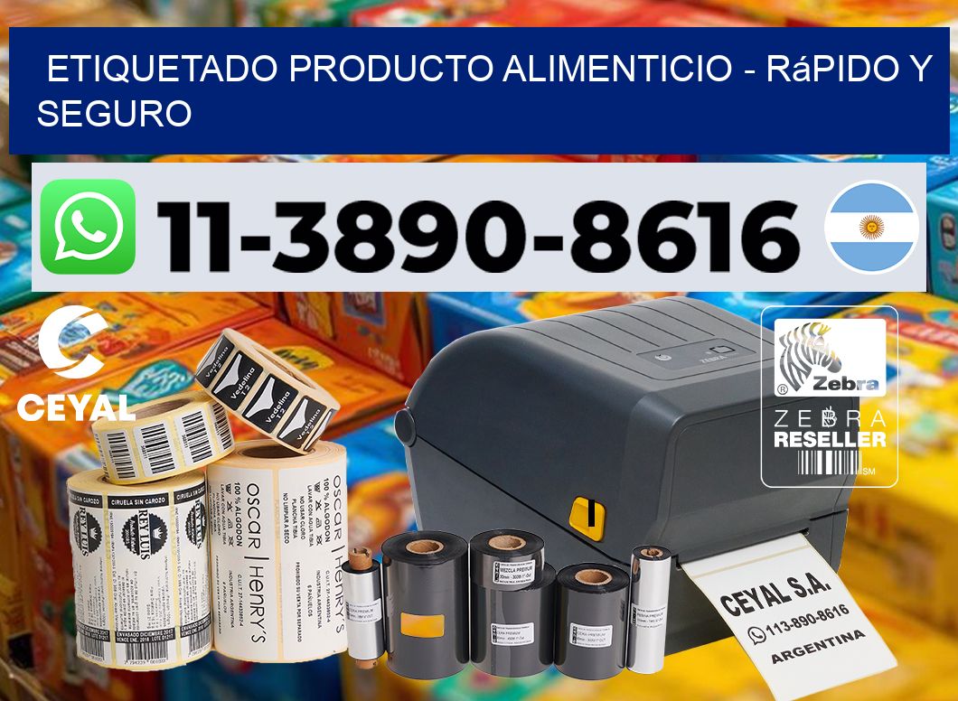 Etiquetado producto alimenticio - rápido y seguro