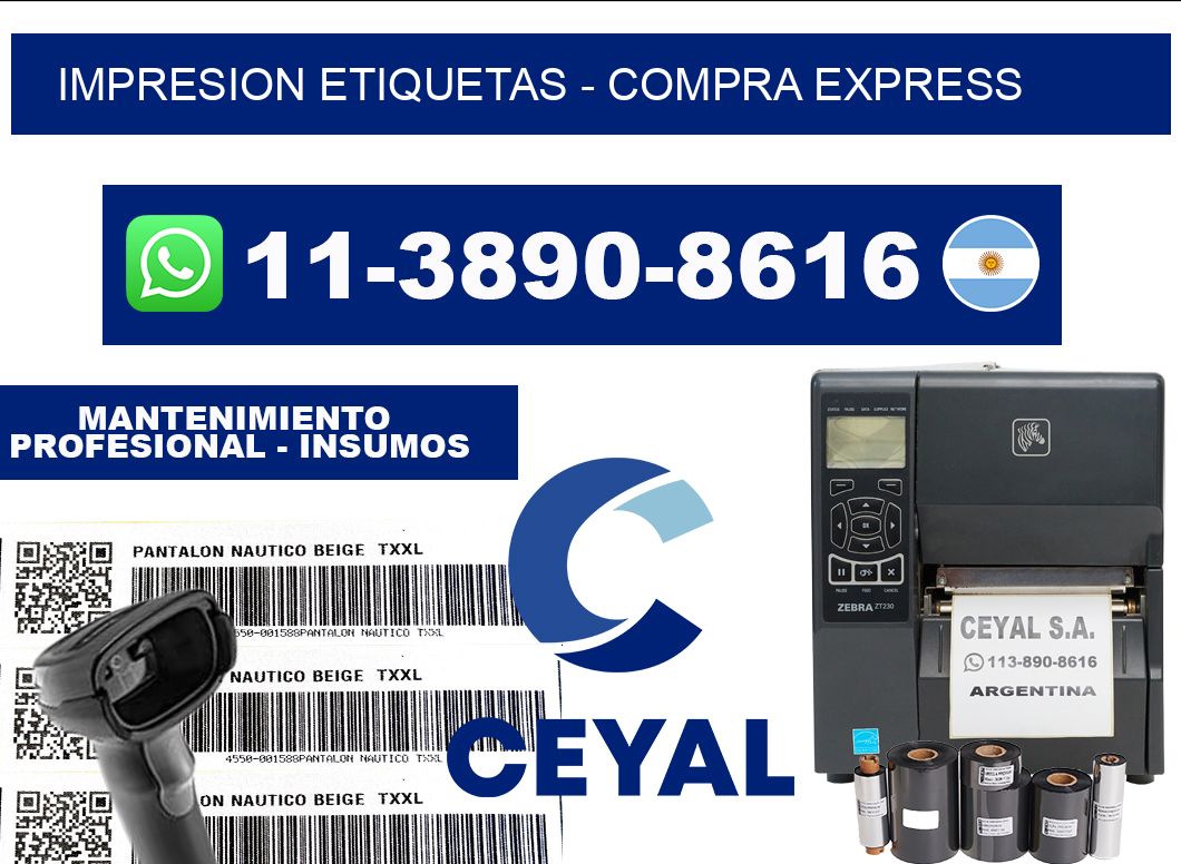 IMPRESION ETIQUETAS - Compra express