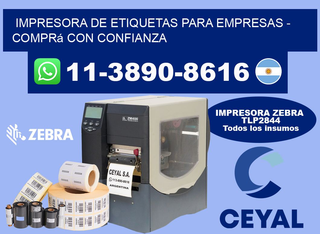 IMPRESORA DE ETIQUETAS PARA EMPRESAS - Comprá con confianza