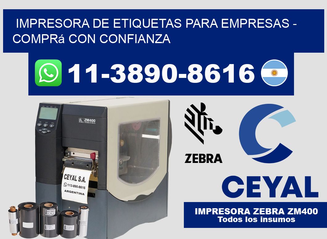 IMPRESORA DE ETIQUETAS PARA EMPRESAS - Comprá con confianza