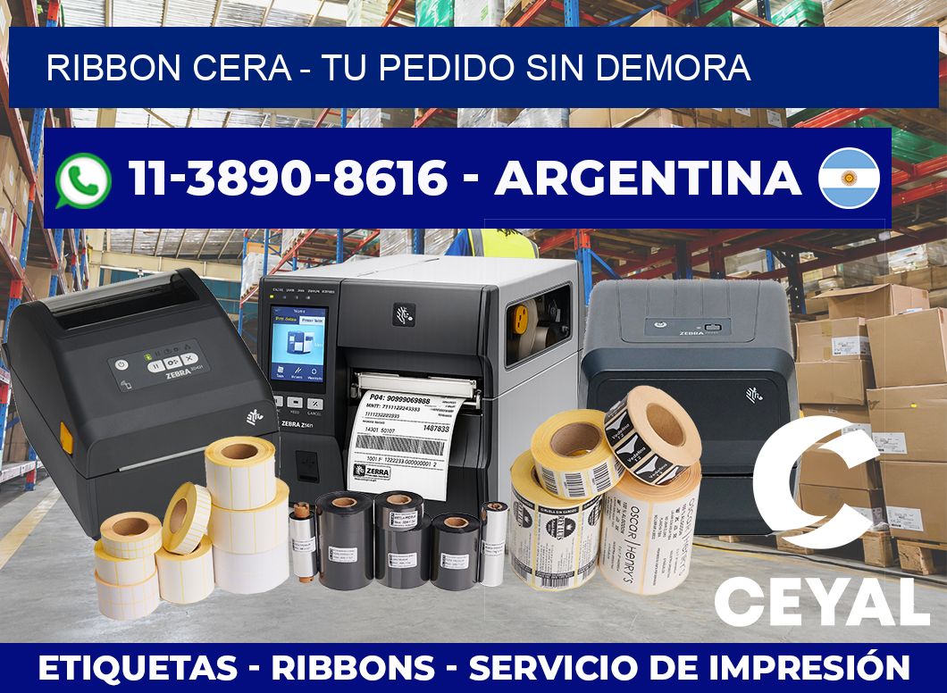 Ribbon cera – Tu pedido sin demora