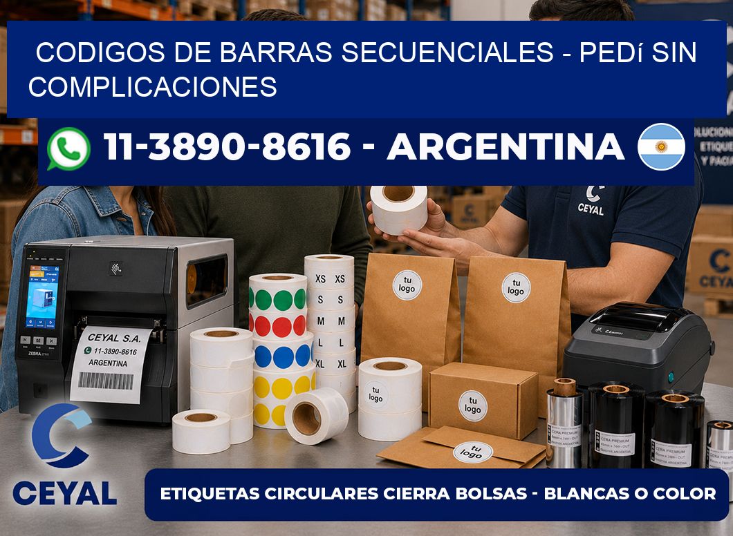 codigos de barras secuenciales - Pedí sin complicaciones