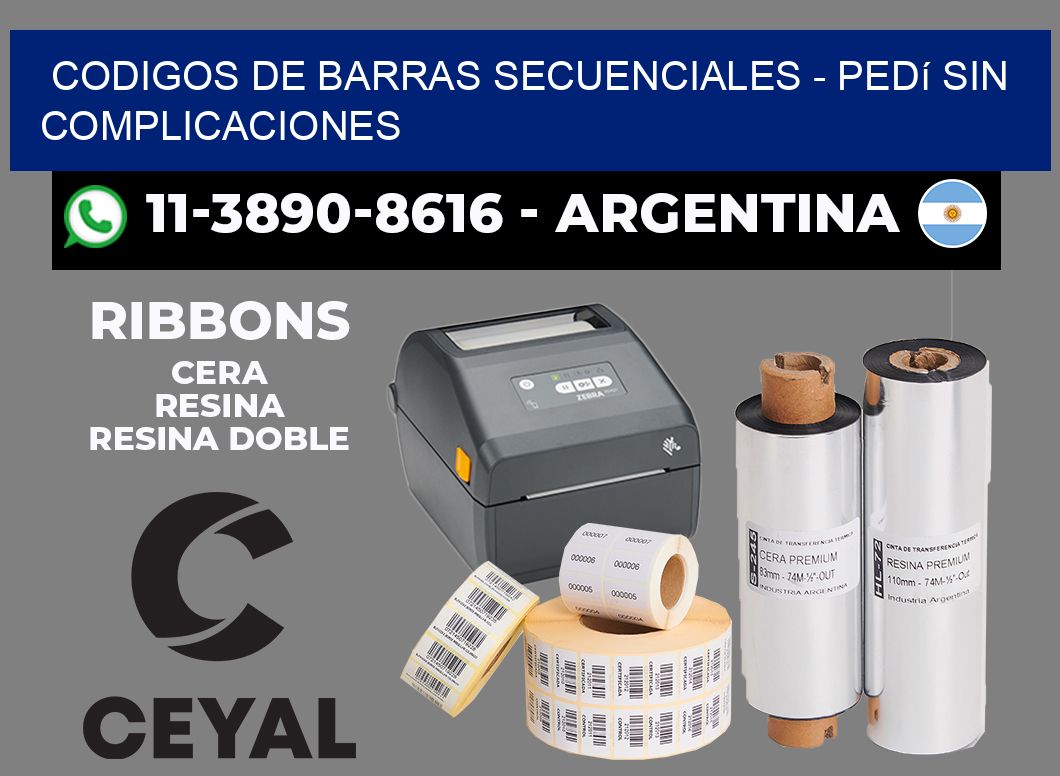 codigos de barras secuenciales - Pedí sin complicaciones