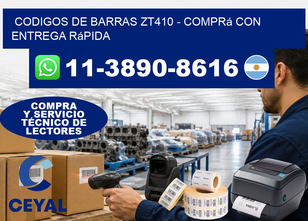 codigos de barras zt410 - Comprá con entrega rápida