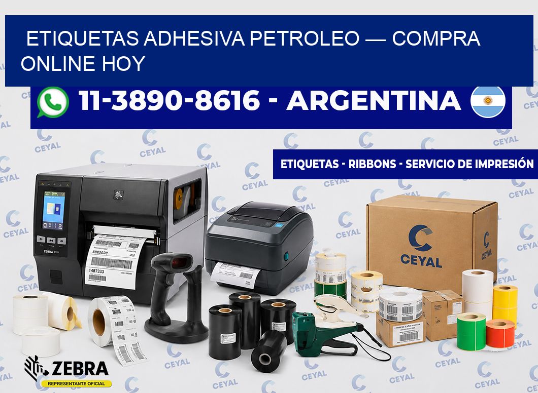 etiquetas adhesiva petroleo — Compra online hoy