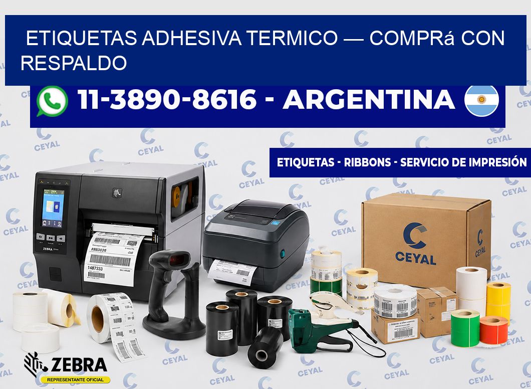 etiquetas adhesiva termico — Comprá con respaldo
