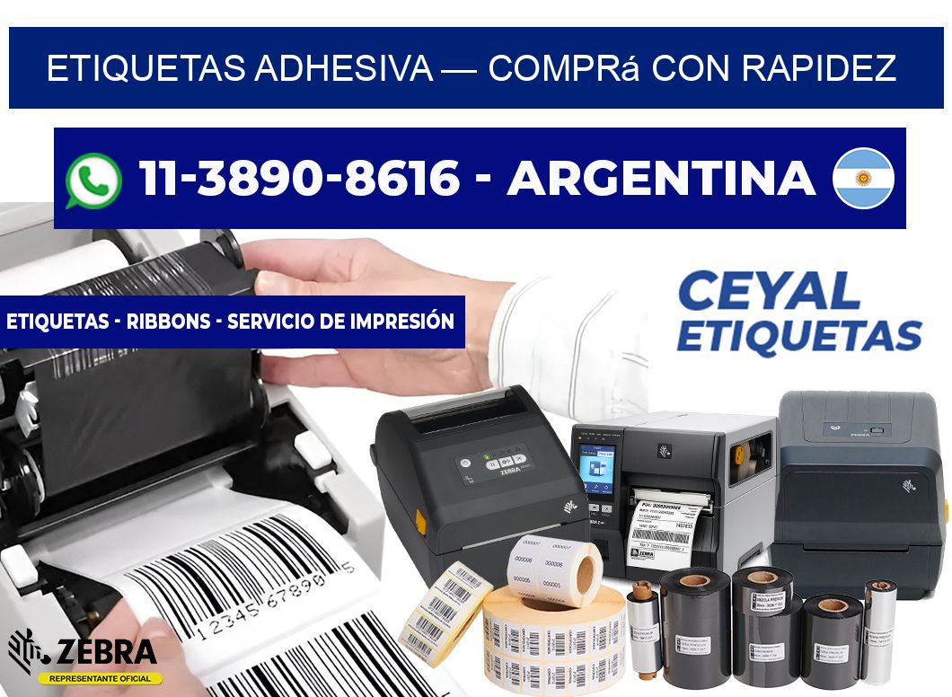 etiquetas adhesiva — Comprá con rapidez