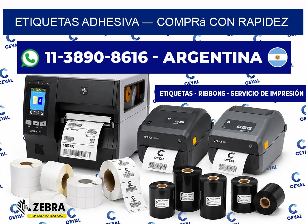 etiquetas adhesiva — Comprá con rapidez