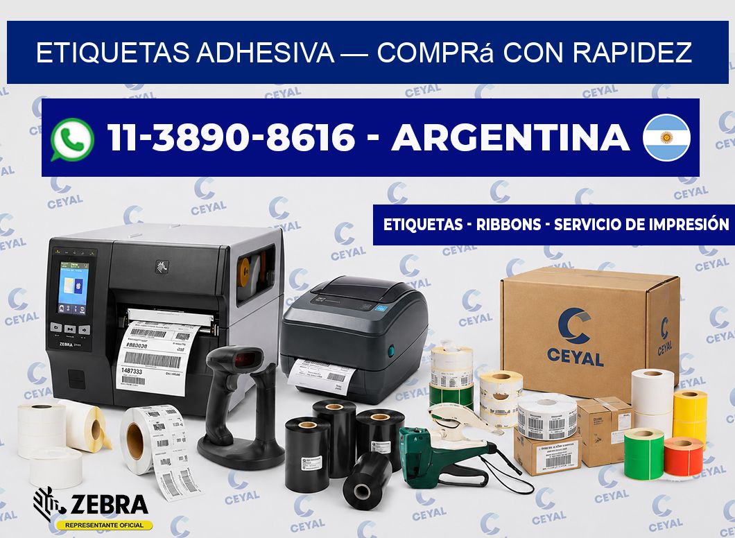 etiquetas adhesiva — Comprá con rapidez