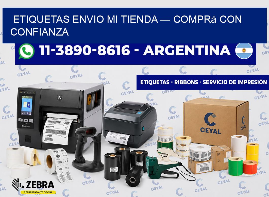 etiquetas envio mi tienda — Comprá con confianza