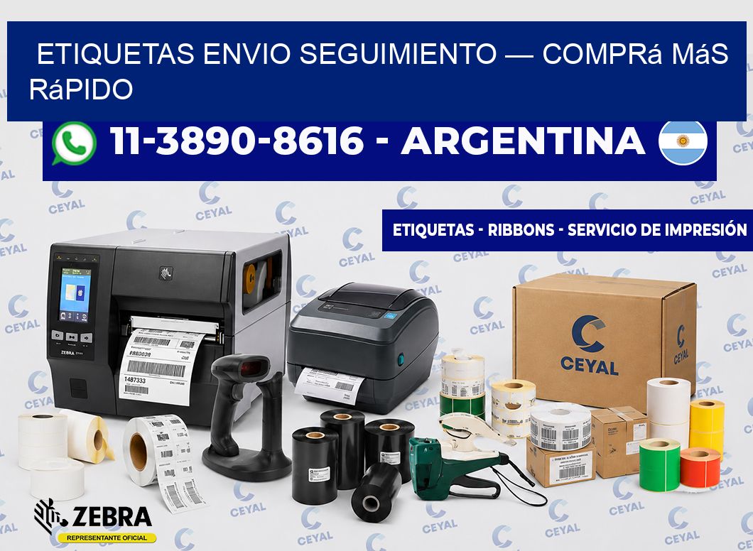 etiquetas envio seguimiento — Comprá más rápido