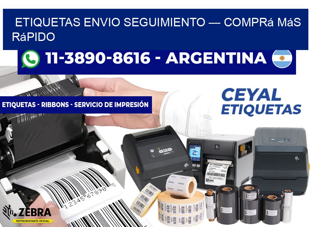 etiquetas envio seguimiento — Comprá más rápido