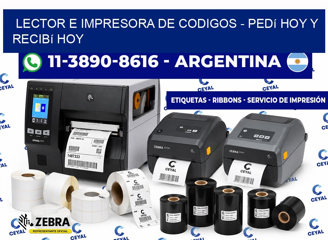 lector e impresora de codigos - Pedí hoy y recibí hoy
