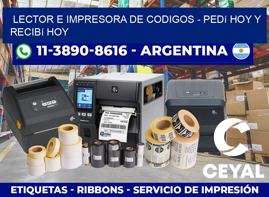 lector e impresora de codigos – Pedí hoy y recibí hoy