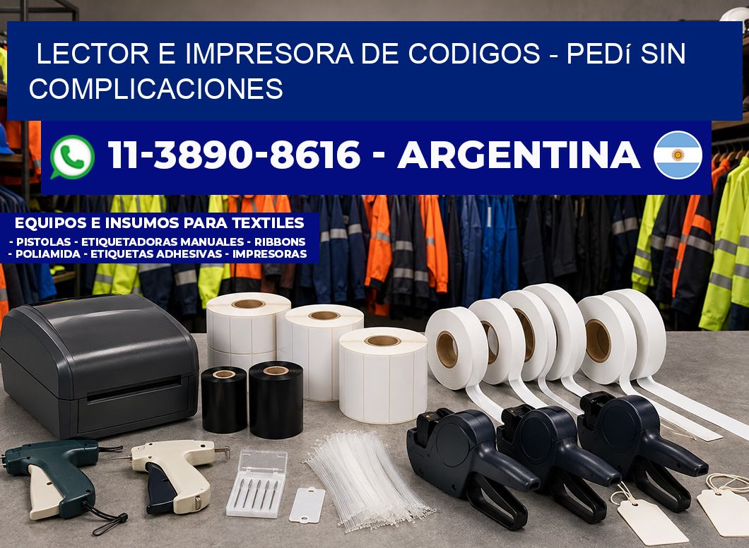lector e impresora de codigos - Pedí sin complicaciones