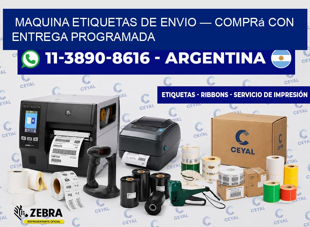 maquina etiquetas de envio — Comprá con entrega programada