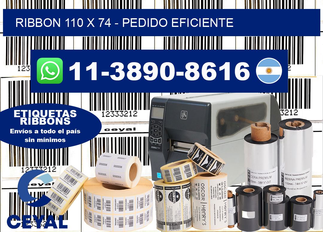 ribbon 110 x 74 - Pedido eficiente