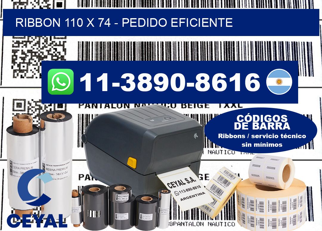 ribbon 110 x 74 - Pedido eficiente
