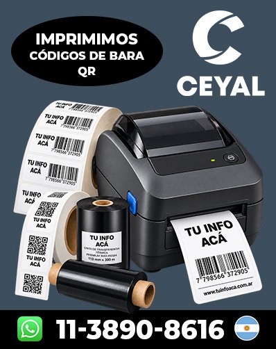 Codigos ean13 Impresos – Comprá rollos ahora