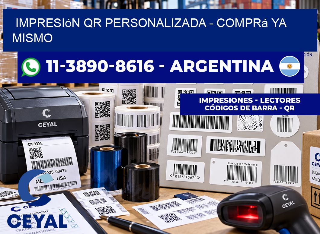 Impresión QR Personalizada - Comprá ya mismo