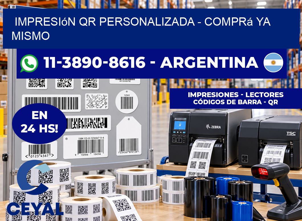 Impresión QR Personalizada - Comprá ya mismo