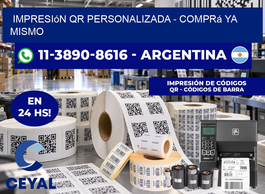 Impresión QR Personalizada - Comprá ya mismo