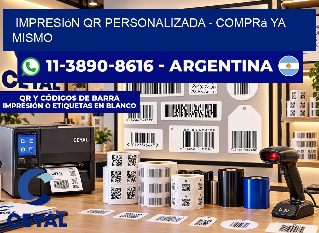 Impresión QR Personalizada - Comprá ya mismo